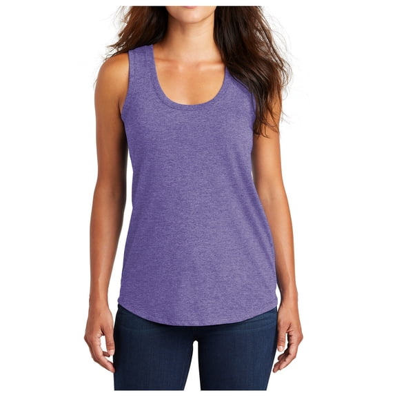 Mafoose Women’s Soft and Stylish Perfect Tri Racerback Workout Tank Top Purple Frost X-Small