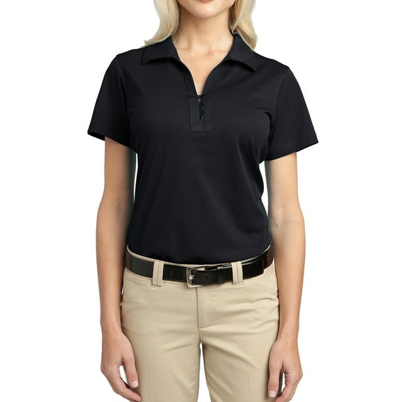 Mafoose Women's Tech Pique Polo T-Shirt Black X-Small