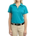 thumbnail image 1 of Mafoose Women's Tech Pique Polo T-Shirt Deep Teal Blue 4X-Large, 1 of 5