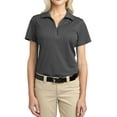 thumbnail image 1 of Mafoose Women's Tech Pique Polo T-Shirt Grey Smoke Large, 1 of 5