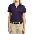 thumbnail image 1 of Mafoose Women's Tech Pique Polo T-Shirt Regal Purple Small, 1 of 5