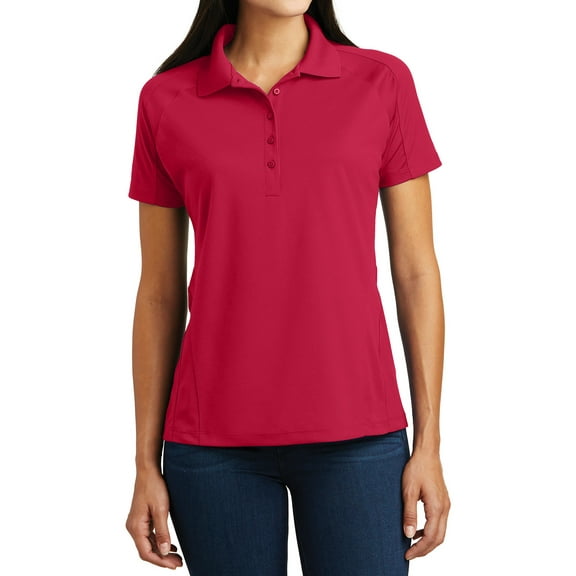 Mafoose Womens Dri-Mesh Pro Polo Engine Red Large