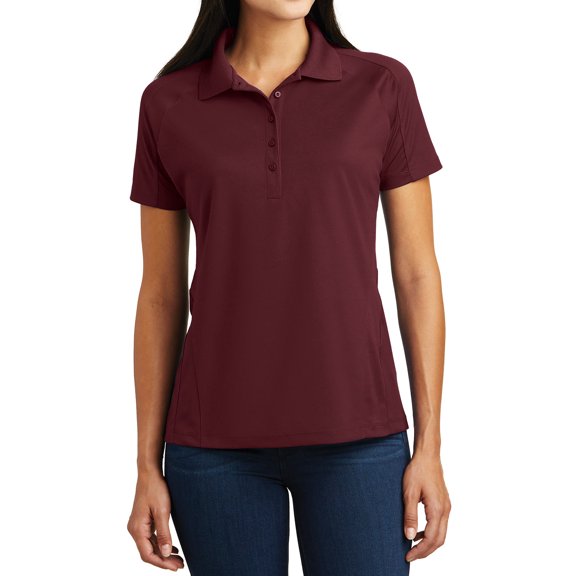Mafoose Womens Dri-Mesh Pro Polo Maroon Medium