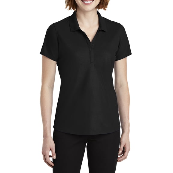 Mafoose Womens EZPerformance Pique Female Polo T-Shirt Black 3X-Large