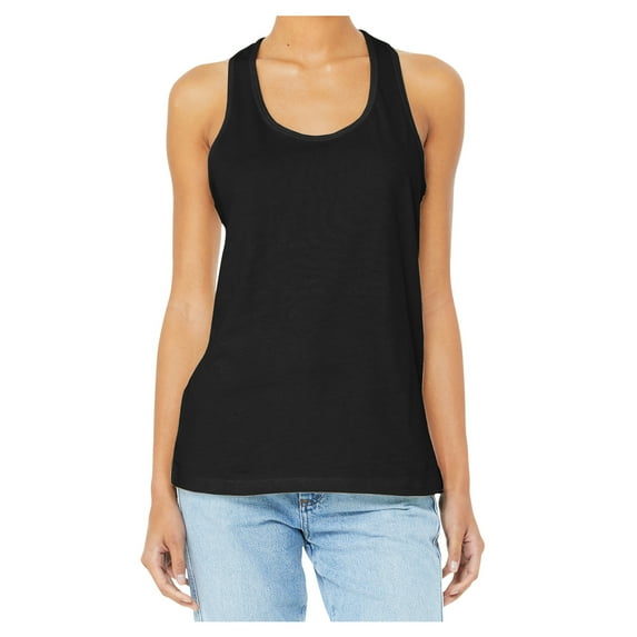 Mafoose Womens Jersey Racerback Female Tank Black Large