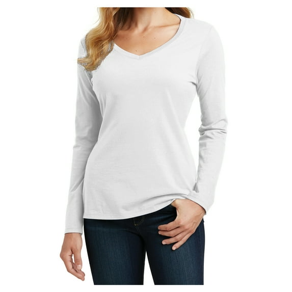 Mafoose Womens Long Sleeve Fan Favorite T-Shirt White 3X-Large