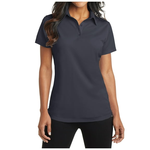 Mafoose Womens Short Sleeve Dimension Polo Battleship Grey XS