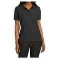 thumbnail image 1 of Mafoose Women's Comfortable Silk Touch Polo Golf Shirt Short Sleeve Black 3XL, 1 of 7