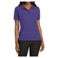 thumbnail image 1 of Mafoose Women's Comfortable Silk Touch Polo Golf Shirt Short Sleeve Purple 5XL, 1 of 7