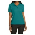 thumbnail image 1 of Mafoose Women's Comfortable Silk Touch Polo Golf Shirt Short Sleeve Teal Green 3XL, 1 of 7