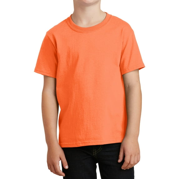 Mafoose Youth Core Cotton Tee Neon Orange X-Large