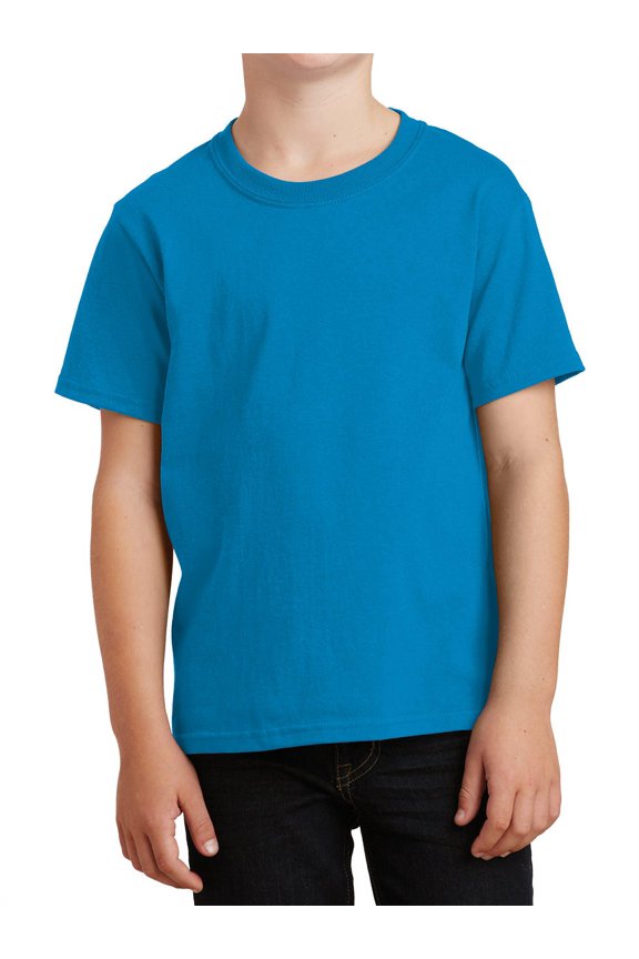Youth Core Cotton Tee Sapphire X-Small