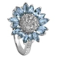 thumbnail image 1 of Mafulus Aquamarine Engagement Ring, 1.0ct t.w, 925 Sterling Silver, 1 of 1