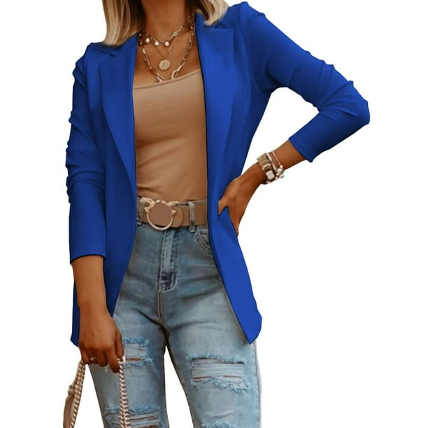 Women's casual knit blazers online