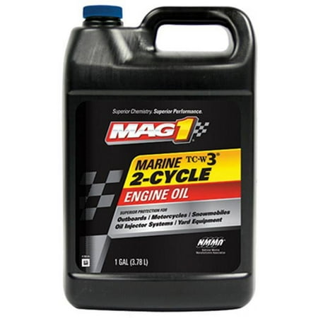 2-Cycle Synthetic Blend Marine Motor Oil, TC-W3 certified, Blue, 1 Gal.