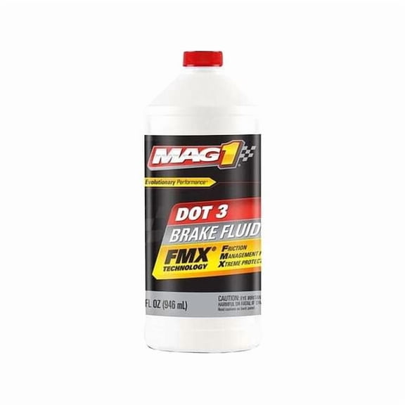Mag 1 DOT 3 Brake Fluid, 32 oz,Glycol Base MAG1120
