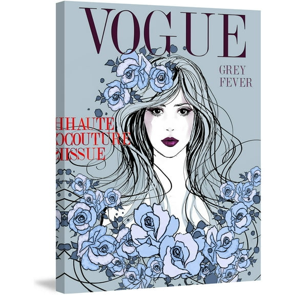 "Mag Cover" Painting Print on Wrapped Canvas