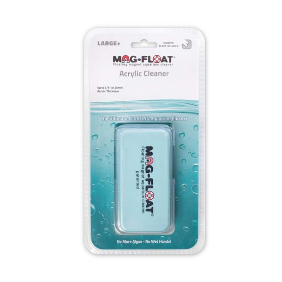 Mag-Float Floating Magnet Acrylic Aquarium Cleaner 3/4 thickness Large +