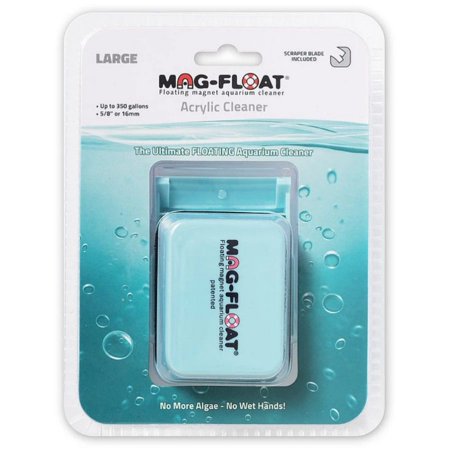 Mag Float Floating Magnetic Aquarium Cleaner - Acrylic Large (360 Gallons)