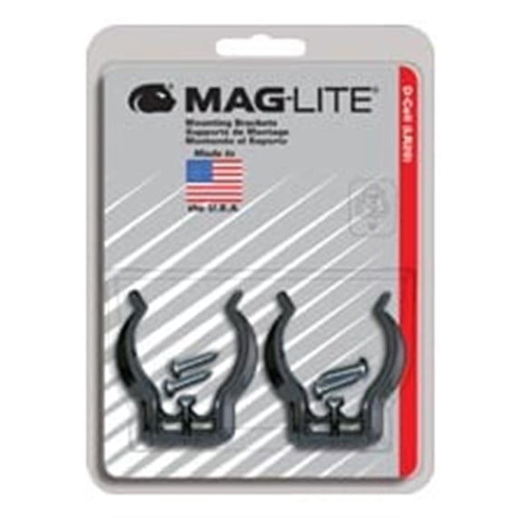 Mag Instrument XM108-000-426 D Cell Maglite Flashlight Mounting Bracket, Pack of 2