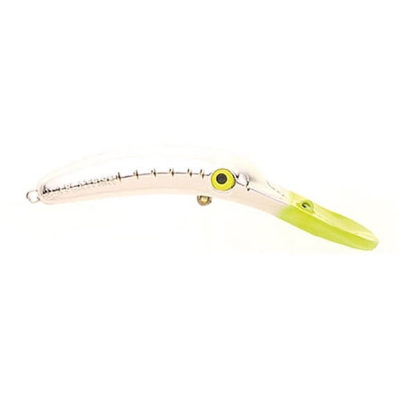 Mag Lip 4.5, Metallic Silver with Chartreuse Head