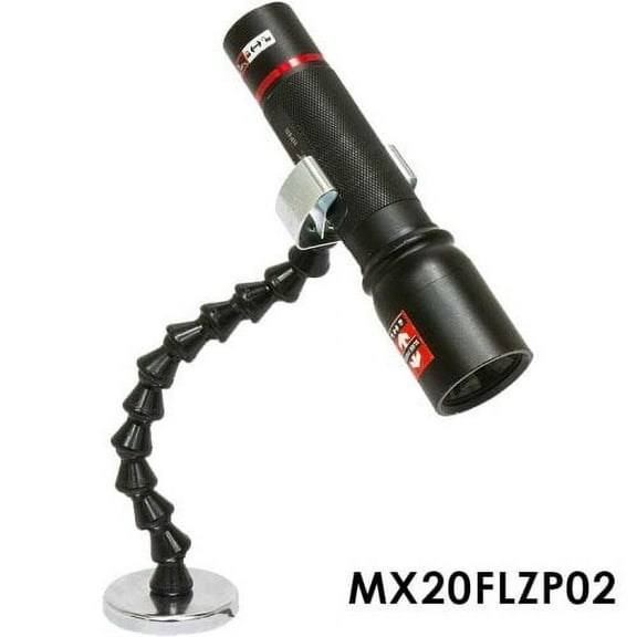 Mag-Mate Flexible Flashlight Holder with Magnetic Base, Holds 42lbs (MX20FLZP02)