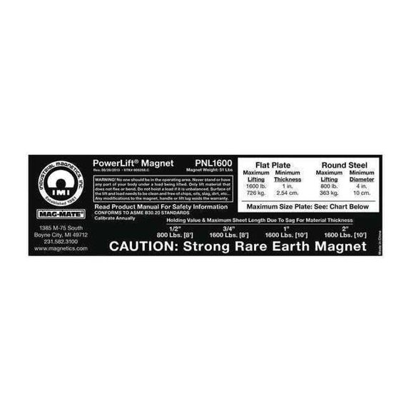Mag-Mate Replacement Capacity Sticker 900258