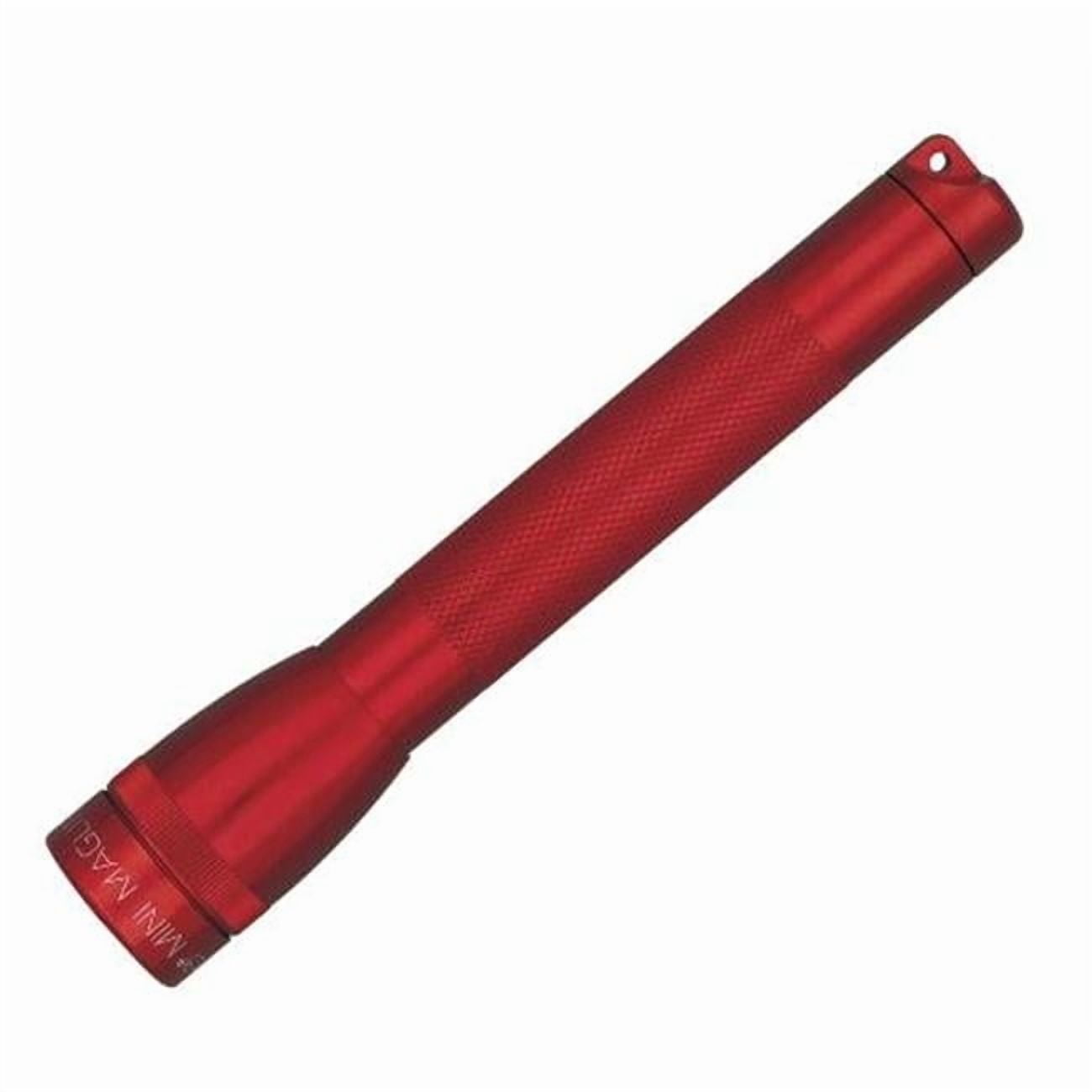 Mag  Mini Maglite Aa Flashlight with Holster - Red