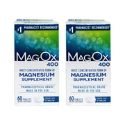 Mag-Ox 400  Magnesium Dietary Supplement Tablets 60 Ct Box, 2-Pack