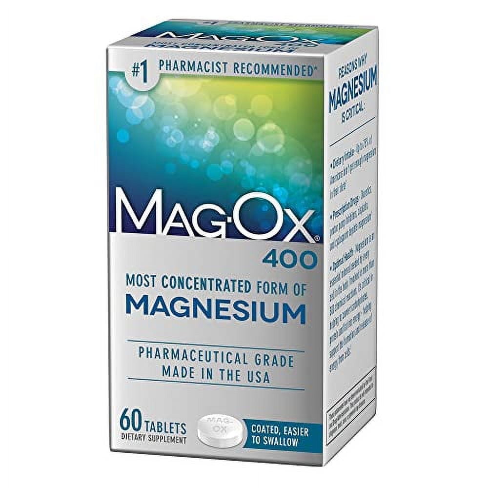 Mag-Ox 400 Magnesium Dietary Supplement Tablets 60 ct Box