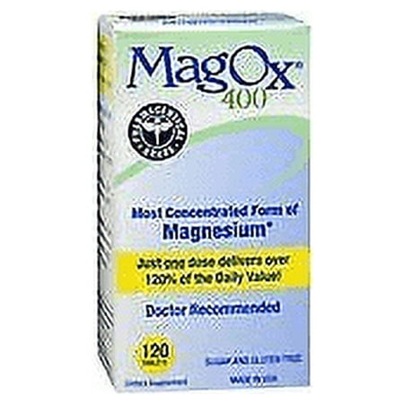 Mag-Ox 400 Magnesium Supplement - 120 Tablets, Pack of 4