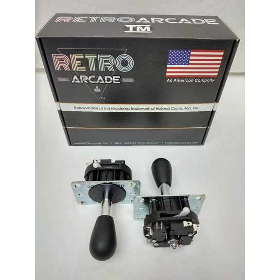 Mag-Stik Arcade Joystick manually switchable from 4 to 8 way (Red) Magnetically Centered