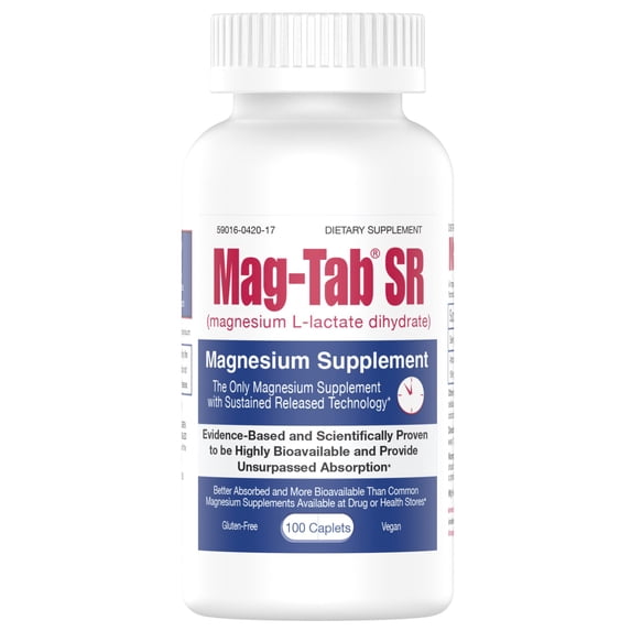 Mag-Tab SR Niche Magnesium Supplement Unit Dose, 100 ct