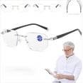 thumbnail image 1 of Mag Vision Glasses, Intelligent Zoom Blue Light Blocking Reading Glasses, Progressive Multifocal Lenses, Unisex, 1 of 13