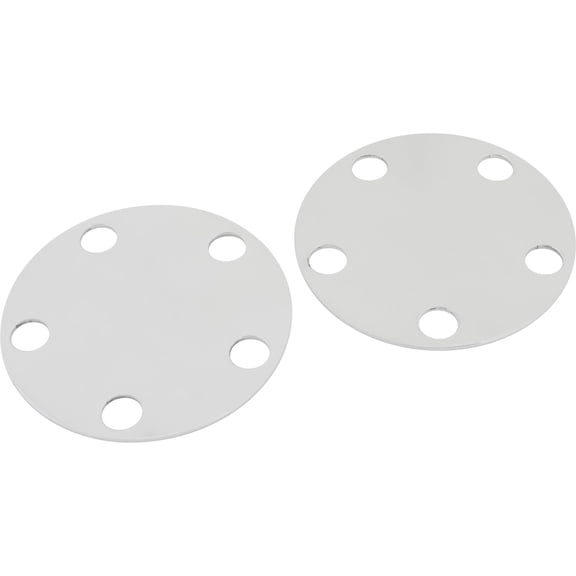 Mag Wheel Center Block-Off Hub Cap Plates, 5 on 4.75 BP, 6 Inch OD