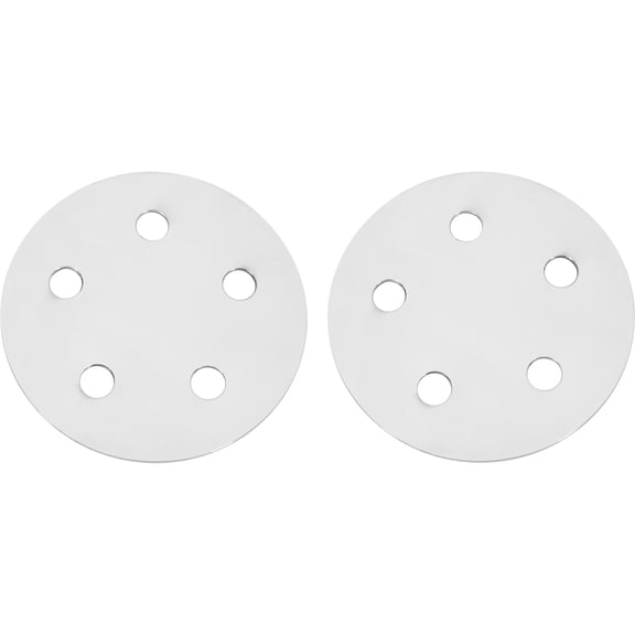 Mag Wheel Center Block-Off Hub Cap Plates, 5 on 4.75 BP, 7.5 Inch OD