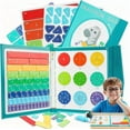 thumbnail image 1 of Mag-netic Fraction Demonstration Book, Mag-netic Tiles & Discs, Fractions Manipulatives, Elementary Math Games, Montessori Aids, Classroom Homeschool Tool, 1 of 9