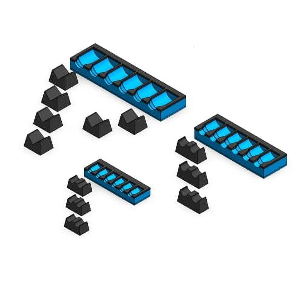 MagAttach Socket Extension Organizers (3 Piece Set, Blue/Black ...