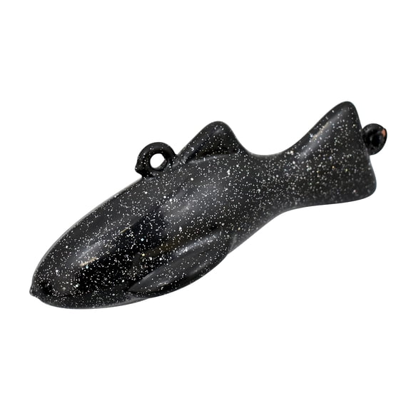MagBay Lures 100% USA Made Downrigger Weights Heavy Dredge Fish Weight - Vinyl or uncoated (Black, 6lb)