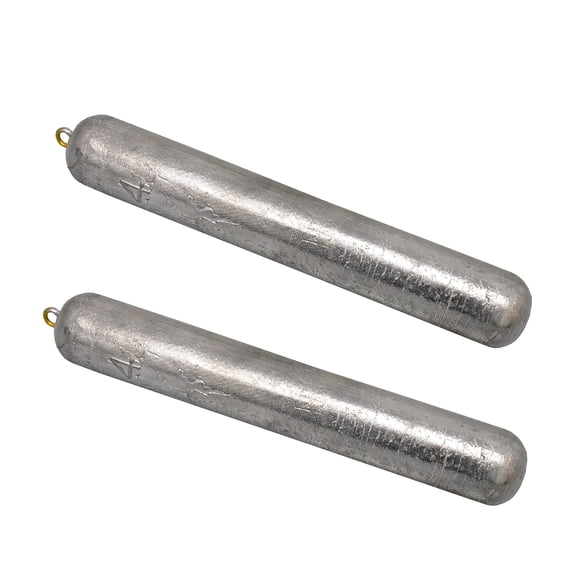 MagBay Lures Deep Drop Weights - Offshore Fishing (4lb (2pcs), Uncoated)