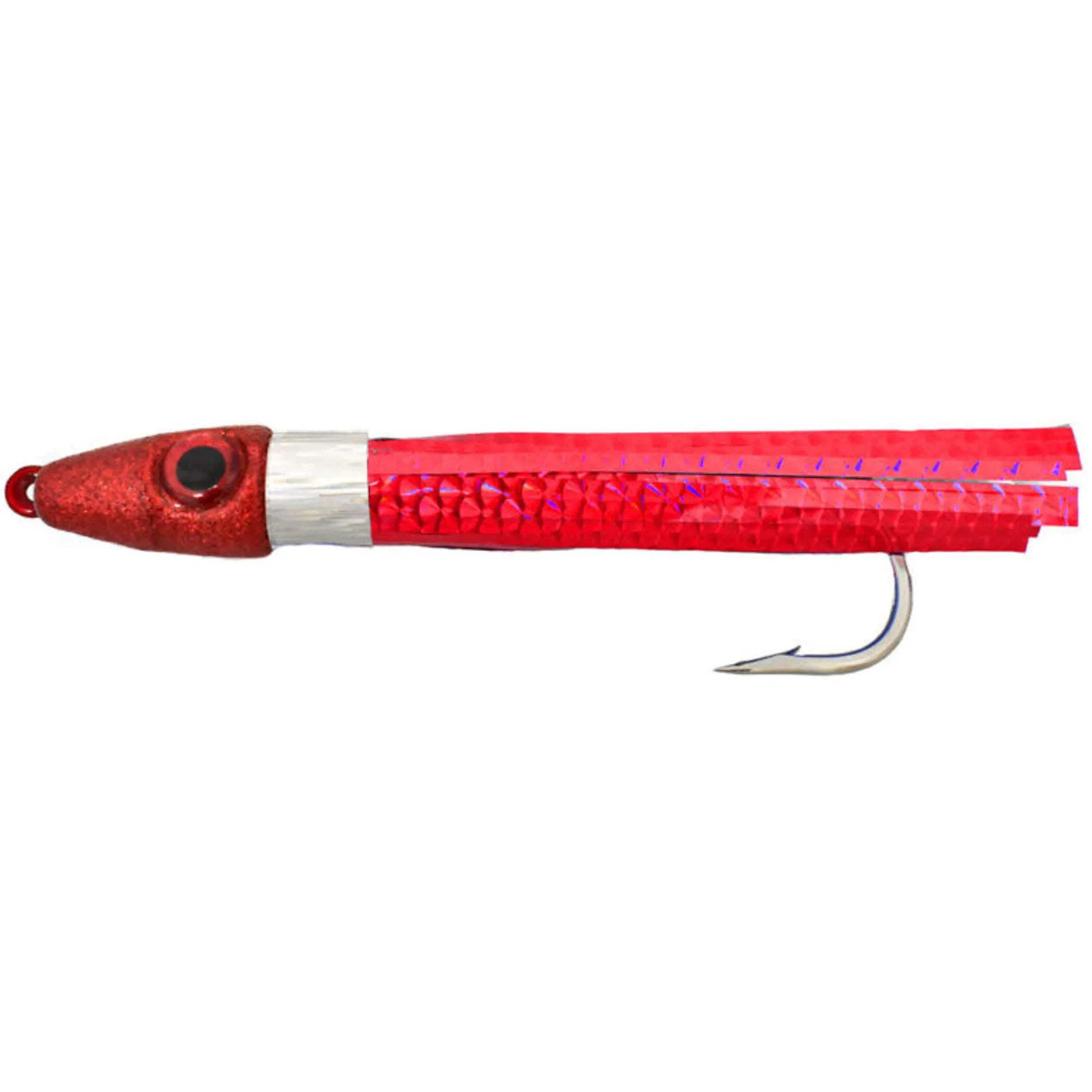 MagBay Lures Hybrid Wahoo Bomb 6oz – Fully Rigged Trolling Lure With 5 Jets, Chrome Head, Multi-Color Skirt - View #7