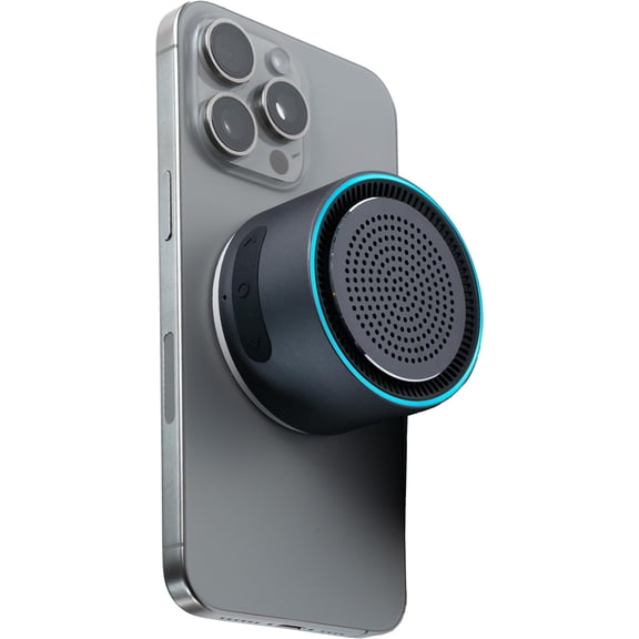 MagBeat Speaker with Charger (Graphite), Portable Stereo Sync TWS, Booming Bass, Up to 10H , IPX7 , Unibody Design for /Outdoor/Beach, for Men