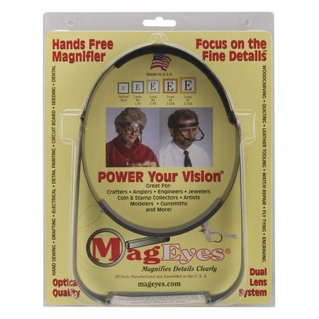 MagEyes Magnifier, Full Circle/Double Hi, Black