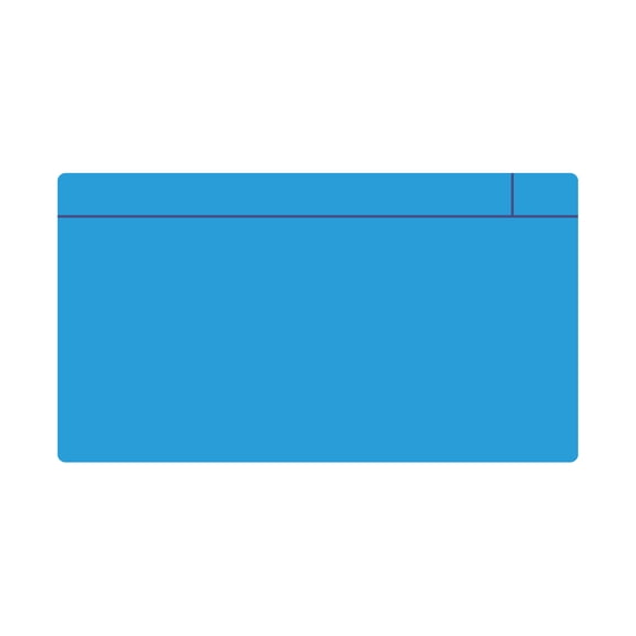 MagFlex® Large Magnetic Scrumboard Gloss Blue Dry-Wipe Surface Magnet - 140mm x 80mm x 0.85mm (Pack of 5)