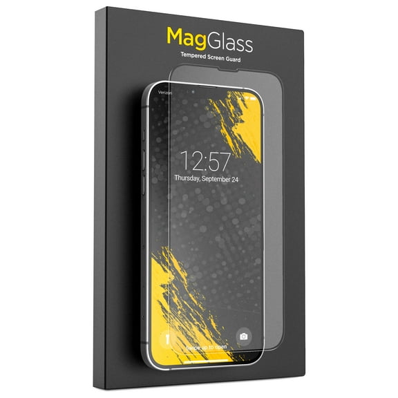 MagGlass Anti-Glare Matte Screen Protector - Designed for iPhone 14 Tempered Glass - Fingerprint/Smudge Proof Full Coverage Display Guard (Case Compatible)