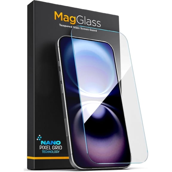 MagGlass Auto-Align Screen Protector for iPhone 16 Pro Max - Tempered Glass Kit with Easy-Install, Professional Alignment Applicator (Crystal Clear)