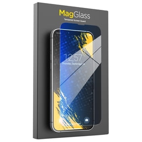 MagGlass Blue Light Blocking Tempered Glass Designed for iPhone 14 PLUS Screen Protector (Anti Bluelight for Eye Protection)