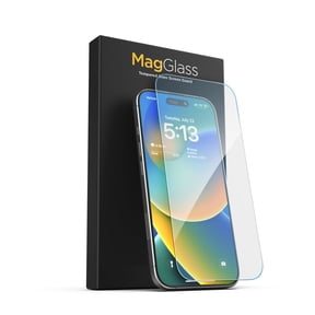 MagGlass Blue-Light Screen Protector for iPhone 16 Pro - Bluelight Filter Tempered Glass (Easy Applicator Included)