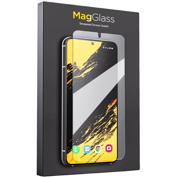 MagGlass Matte Screen Protector for Samsung Galaxy S23 (Fingerprint Compatible) Scratch/Oil/Smudge Resistant Tempered Glass (Anti Glare)