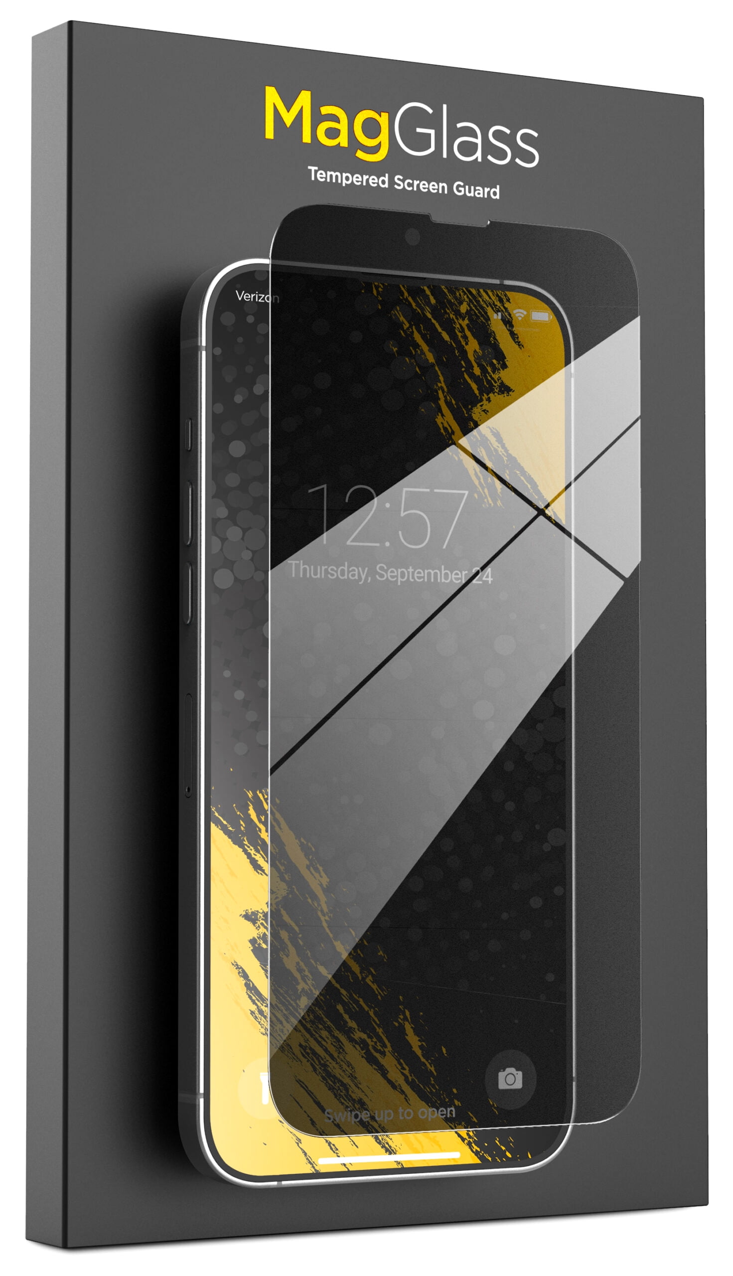 MagGlass Privacy+ Designed for iPhone 14 PRO Privacy Screen Protector Glass (Case Compatible) Anti-Spy Full Coverage Tempered Display Guard (Retail Packaging)